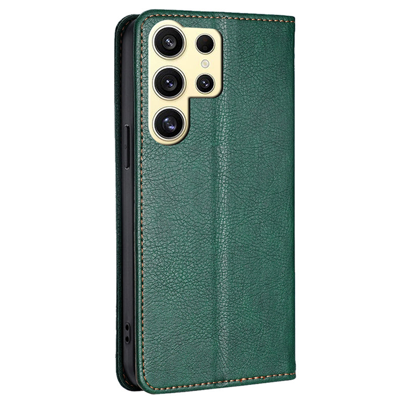 For Samsung Galaxy S24 Ultra Leather Case Magnetic Absorption Folio Stand Phone Cover For Samsung Galaxy S24 Ultra Leather Case Magnetic Absorption Folio Stand Phone Cover